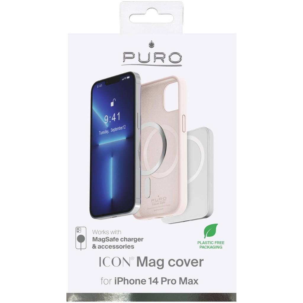 Etui Silikonowe Do Iphone 14 Pro Max Icon Mag Magsafe - Różowe
