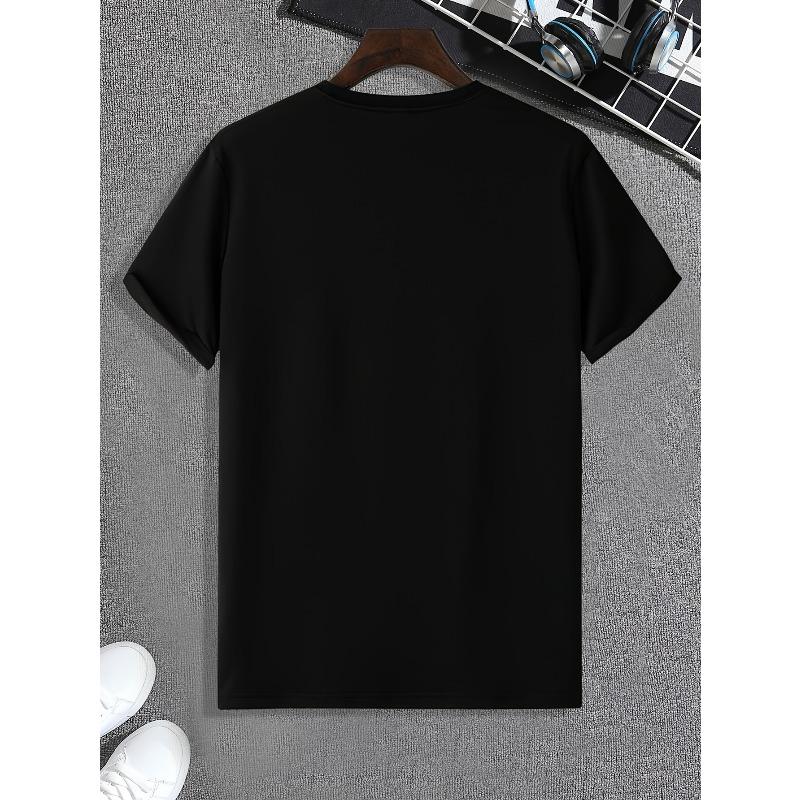 Taglie europee Stampa, T-shirt Nuova con Stampa Grafica da Uomo Girocollo, Magliette Comode Casual per l'Estate, Top da Uomo per Uso Quotidiano e Vacanza