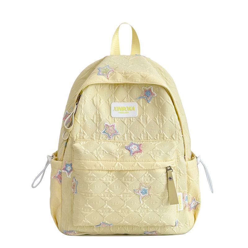 Schoolbagins style high value Japanese versatile girl small schoolbag large capacity small junior high school student embroidery star backpack women