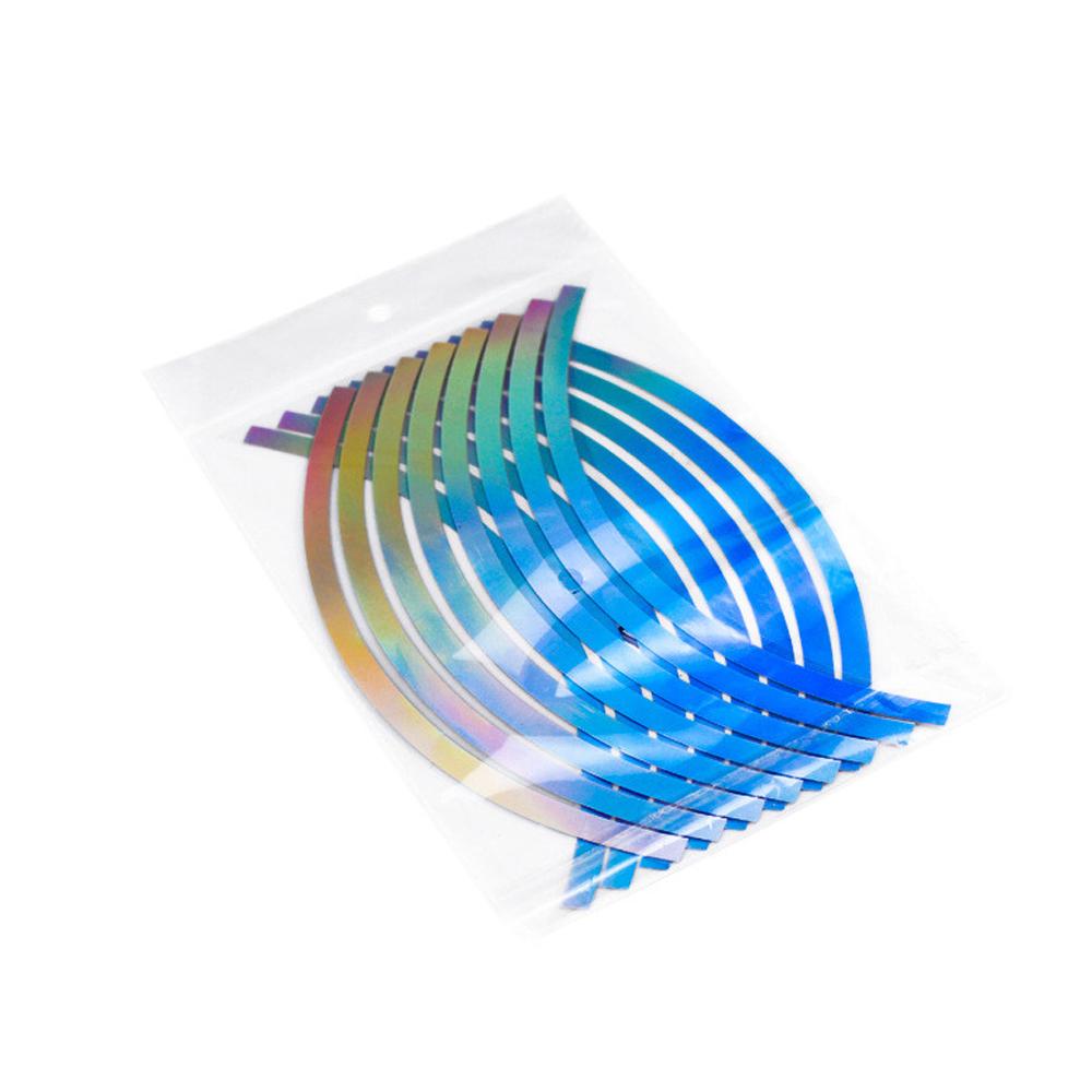 inches 16 Stripes Wheel Rim Tape Reflective Rim Stripe Wheel Sticker Motorcycle Reflective Stripes