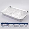 Yunduo Stainless Steel Rectangular Deep Basin and Colander Set