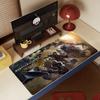 Spiel Monster Hunter W-Wilds Mauspads Rutschfester Gummi Gamer Balance Computer Matte Decoracion Schreibtischmatte Laptop Büro Groß