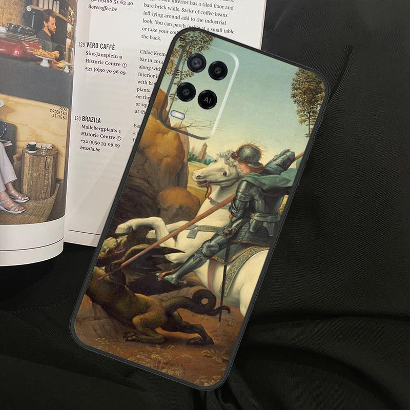 Renaissance Art Painting For Oppo A38 A18 A58 A78 A98 A79 A40 A60 A80 A16 A76 A96 A15 A74 A94 A54 A77 A17 Phone Case