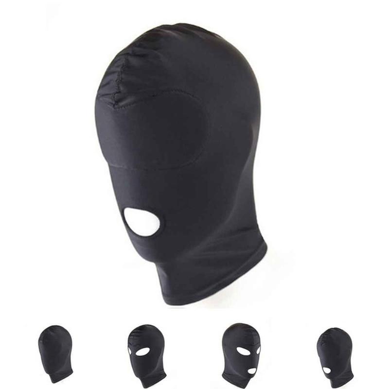 Ny Mote Åpen Munn Øye Bondage Maske Voksenspill Leker Fest Cosplay Hodeplagg