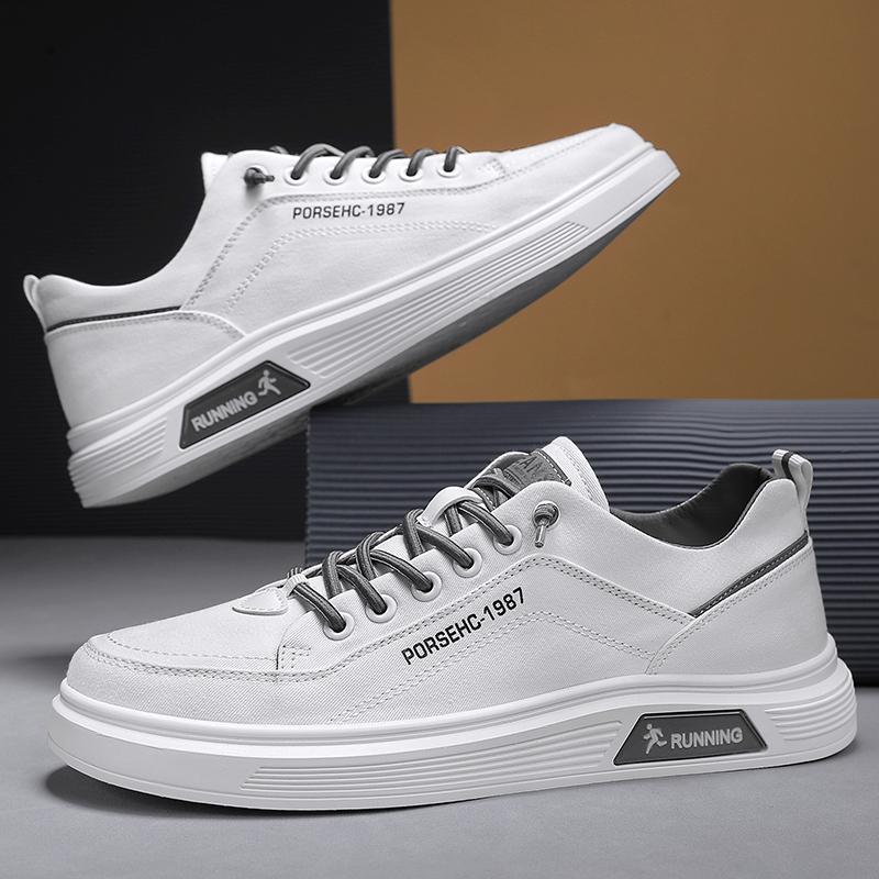 Nové Pánské Klasické Módní Nízké Tenisky na Skateboarding s Tlustou Podrážkou Pohodlné Měkké Podrážky Basketbalové Tenisky