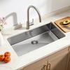 85cm Kitchen Undermount Single Bowl Sinks, Stainless Steel Drop-In Farmhouse Basin with Accessories, Household Dishwasher Sinks for RV, Prep Kitchen,