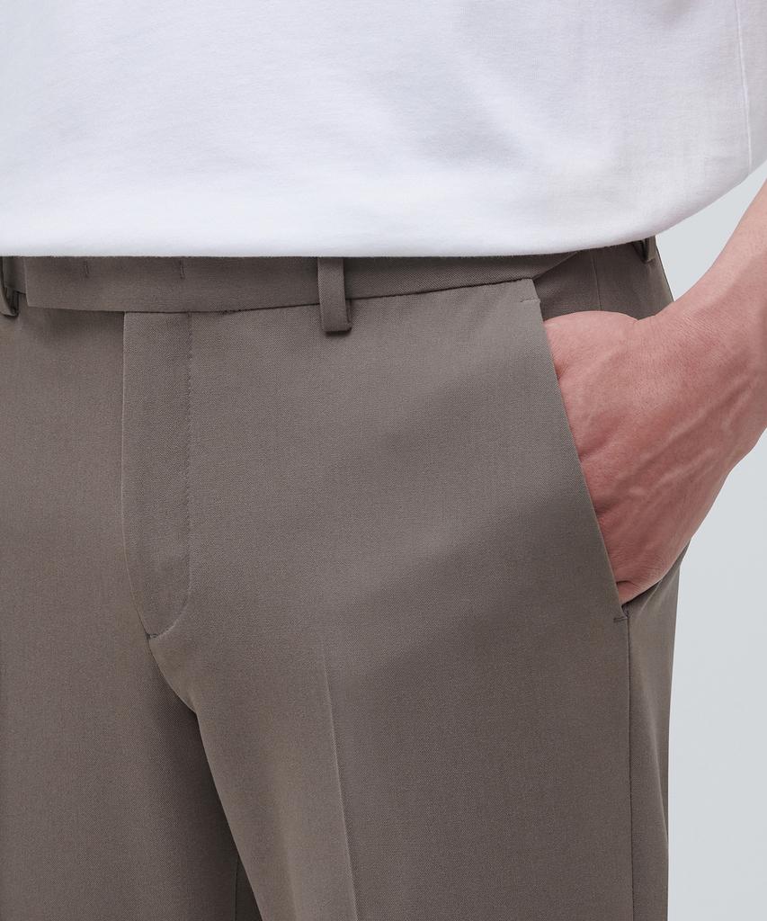 MUSINSA STANDARD Tapered Turn-Up Hidden Banding Crop Slacks [Dusty Beige]