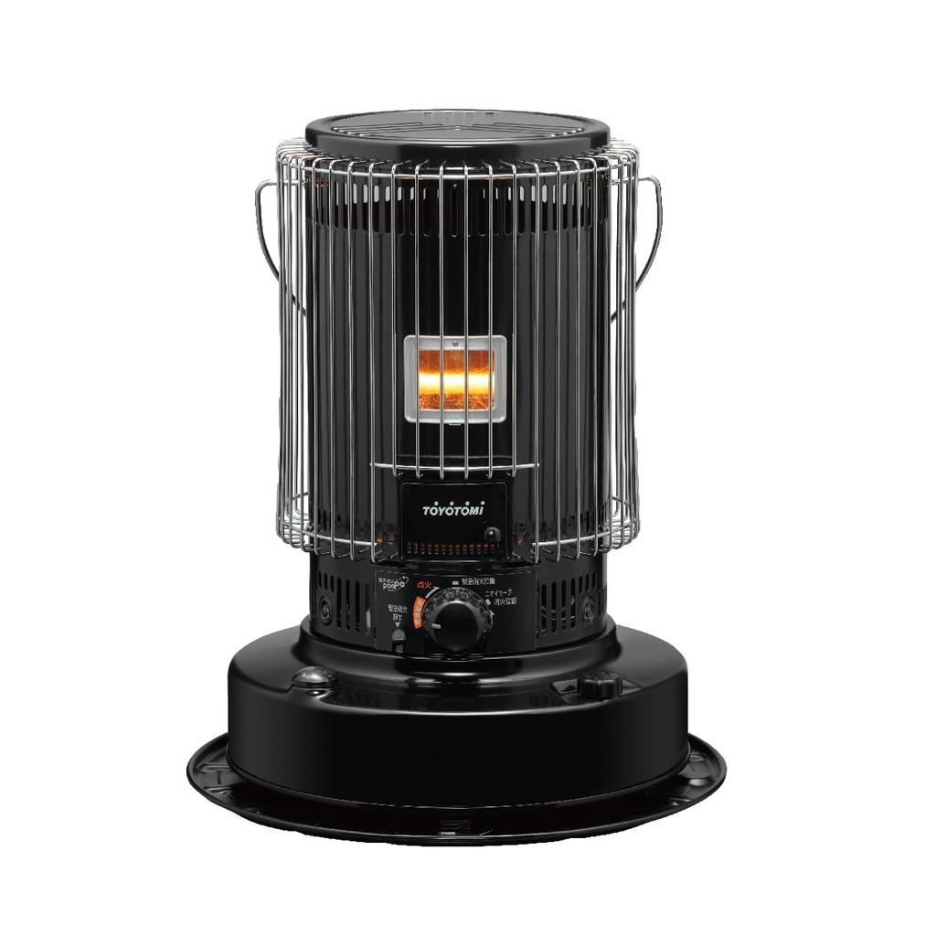 TOYOTOMI Oil Stove KS-67H(B) Black Made Japan Convection Type High Heat Far Infrared Heating Wooden Rooms Up 17 Tatami Concrete 24 Stylish