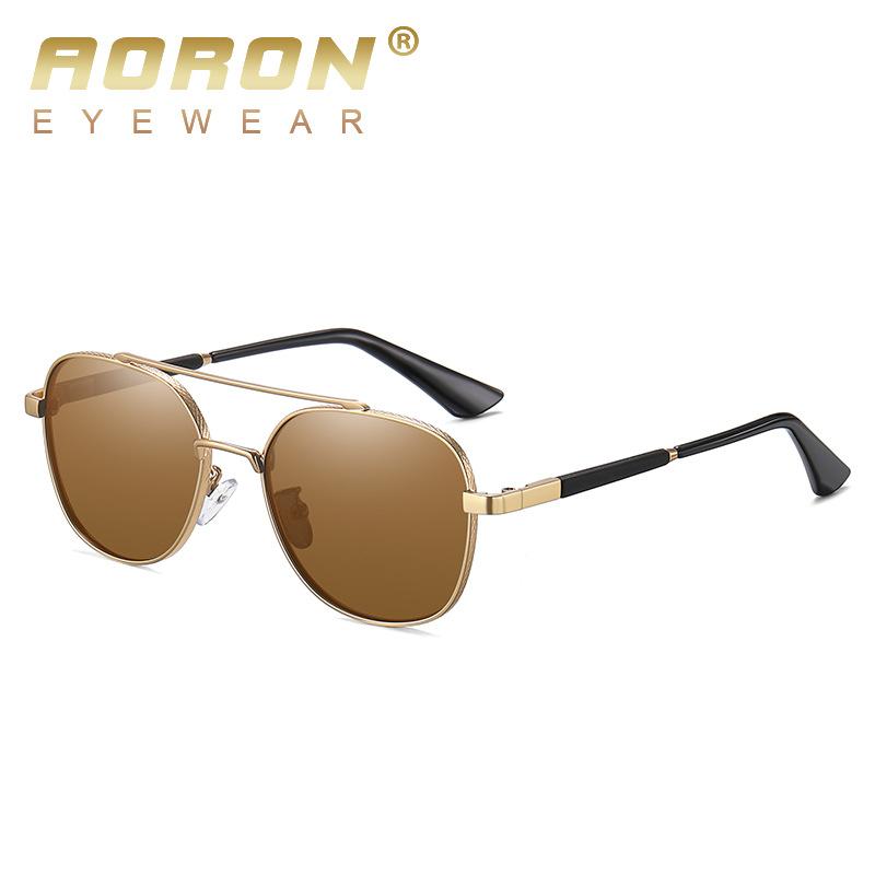 Aoron Sunglasses Men's Polarized Sunglasses Fishing Driver Glasses Retro Polarized Fashion Glasses