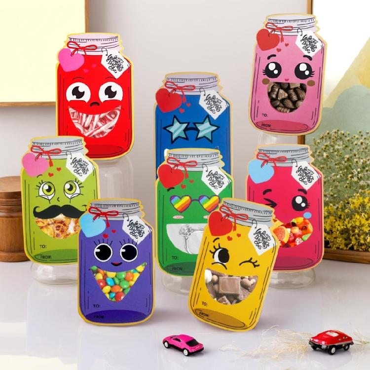 Party Favors Set Gift Exchange Glass Jar Cards And Candy Bags User Friendly Party Guest Gift For Guests Holiday Gift