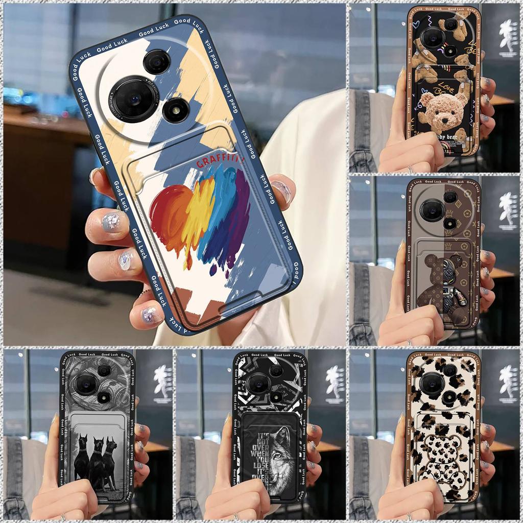 Full Wrap Durable Phone Case For TCL 60 SE/TCL 605 Waterproof Anti-dust Card Slot Card Sleeve Soft Case Protective TPU