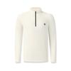 Fila Fleece Version Warm Simple Sports Training Comfortable Versatile Knitted Long Sleeve T-Shirt Men Tops Egrets-White A11M611217FWT