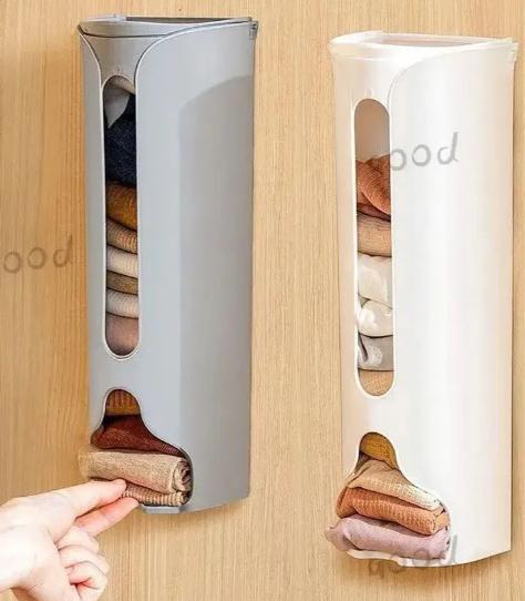 Wall Mounted Underwear with Pull Out Drawers No Drilling Socks Storage Box for Closet