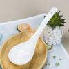 Large White Ceramic Soup Spoon