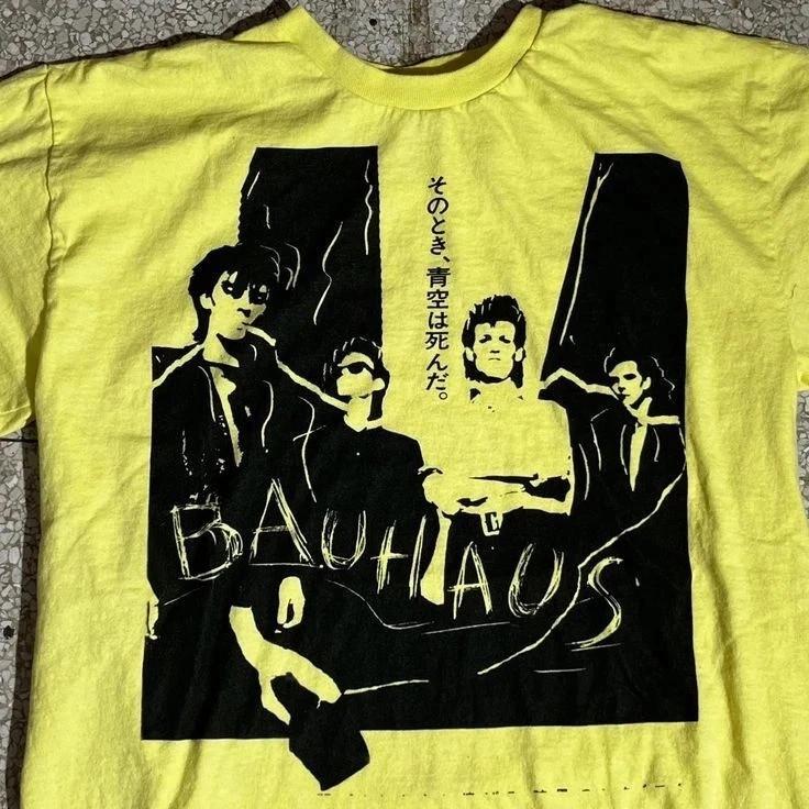 Bauhaus Band 90s Basic Style Yellow T shirt Men Women tee S-5XL TA90 Unisex T-Shirt M