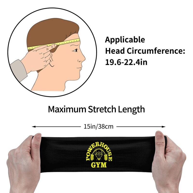 Powerhouse Gym Sports Sweatband Head Bands Unisex Sweat Absorbing Headbands Suitable for Running Yoga Fitness Football Exercise