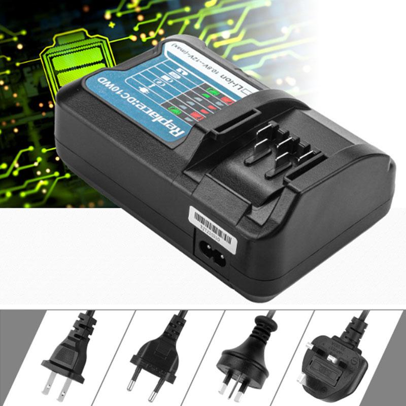 DC10WD Lithium Battery Charger For Makita 10.8V 12V DC10WD BL1016 BL1021B BL1041B FD05 Lithium Battery Replacement Charger