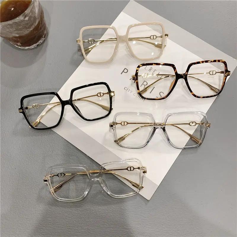 Square Retro Anti Blue Light Glasses Women Metal Frame Glasses Trend Optical Okulary Gafas De Mujer Lentes Y2k