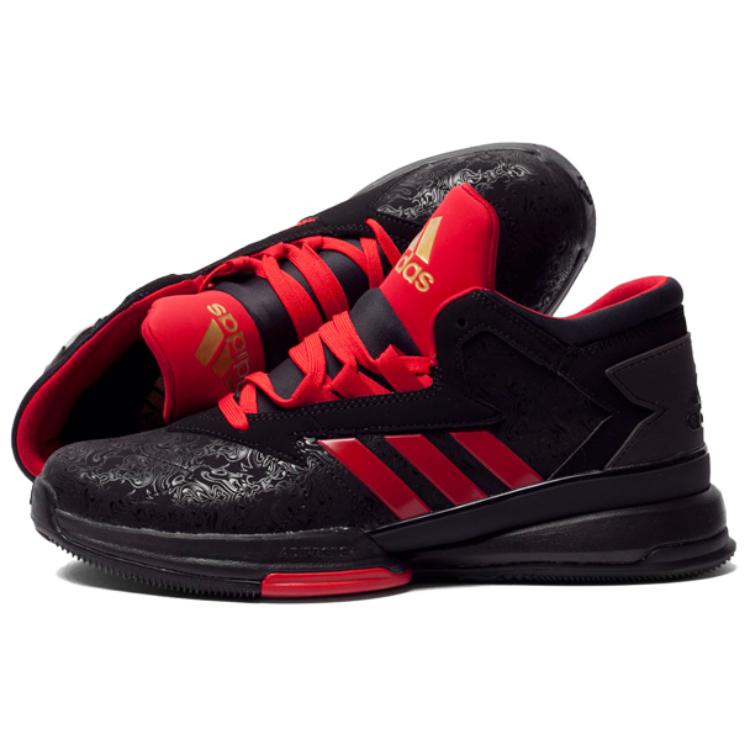 Adidas Street Jam Fashionable Non-Slip Durable Mid-Top Basketball Shoes Men Sneakers Black AQ8552