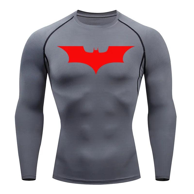 Top Long Sleeve Sports Shirt Running Men T-shirt Fitness Short T-shirt WorkOut Gym Tights Muscle Shirt Compression MMA Clothing
