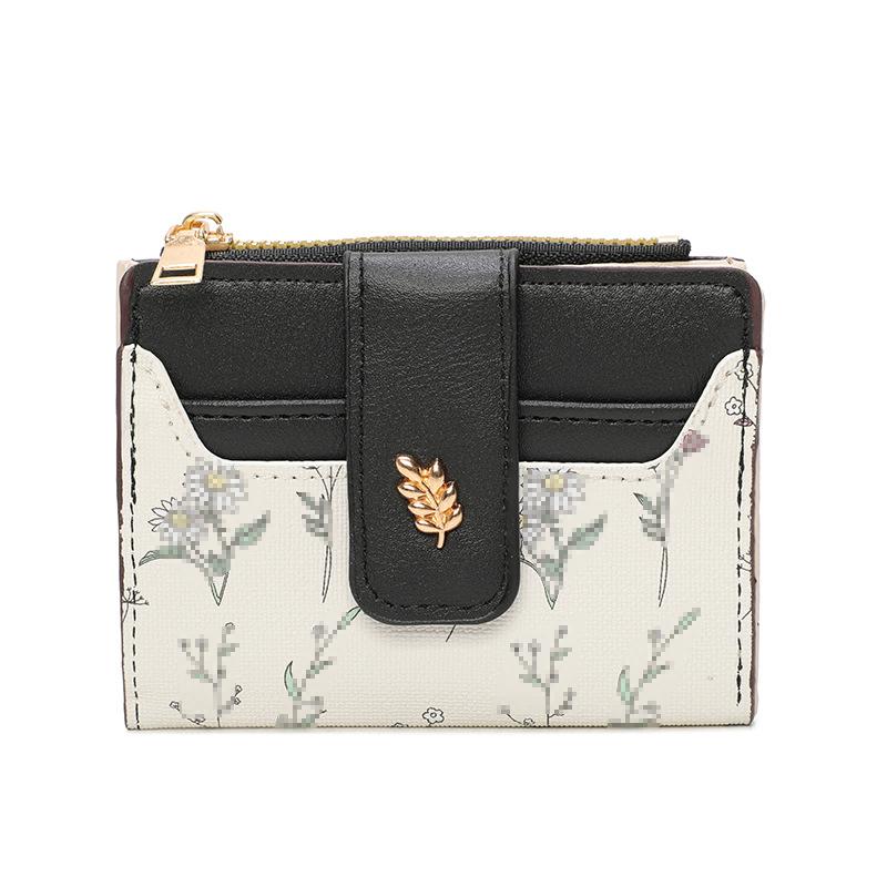 Damen Geldbörse Kurz, Nische, Klein, Frisch, Zero Wallet für Damen, High-End-Feeling