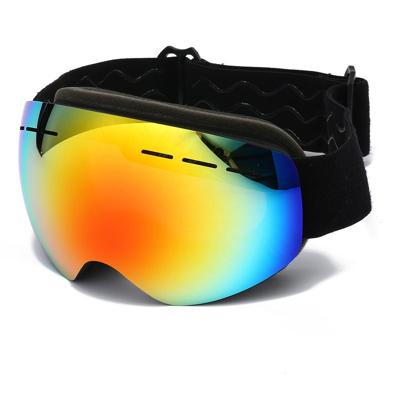 2025 new ski glasses double-layer anti-fog large spherical large vision snow goggles