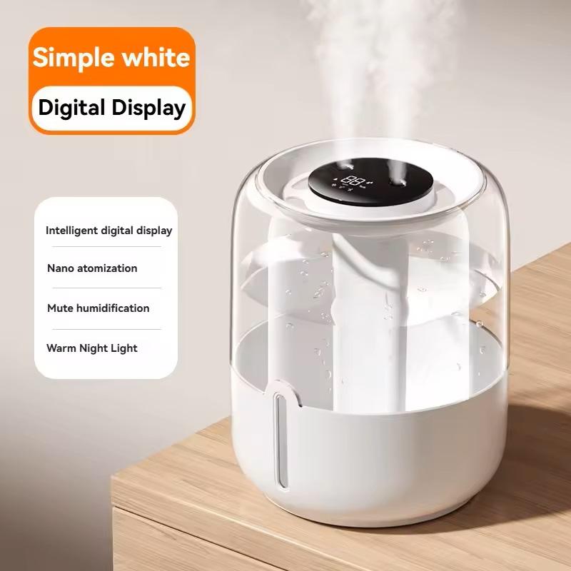 Air Humidifier 6.8L Large Capacity Humidifier USB Dual Mist For Home Dormitory Office Bedroom Desktop Night Light