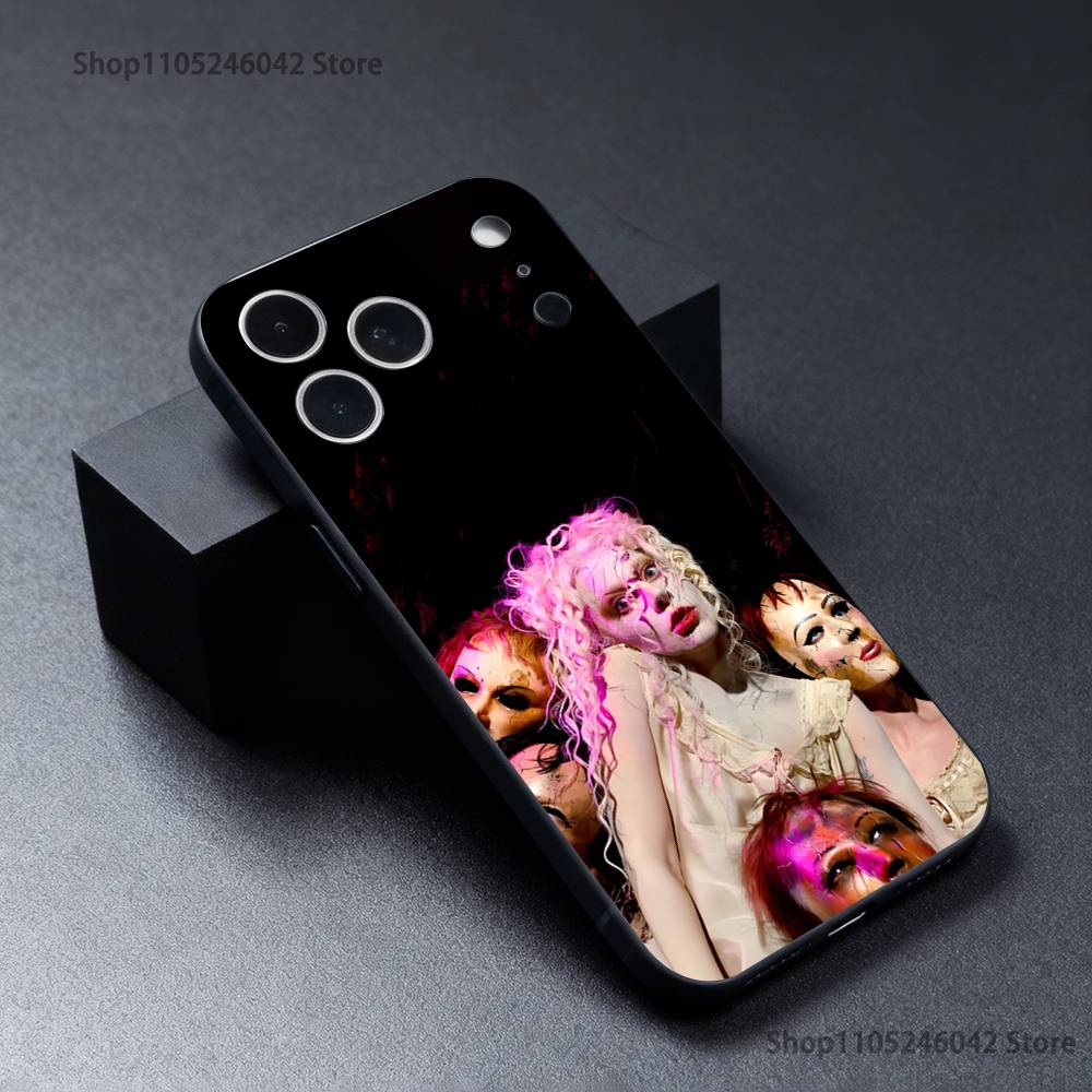 

L-LADY-s MAYHEM G-GAGA Wear-resistant Phone Case For iPhone 17,16,15,14,13,12,11,Pro,Max,Plus Black Soft Cover iPhone15