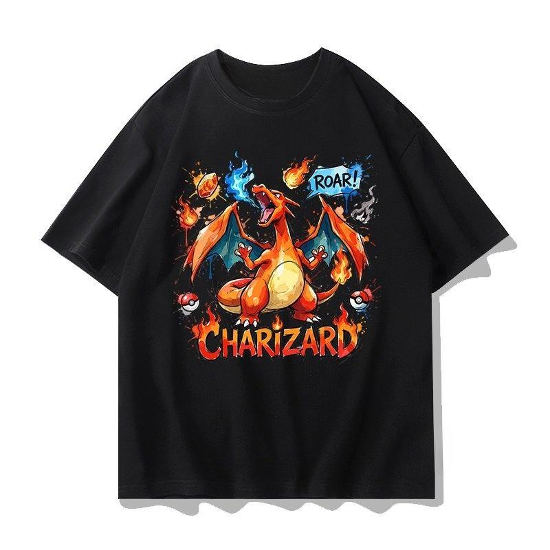New Summer Pokmon Tshirt Casual Printed Shortsleeved Shirt Fashionable Street Style Top Suitable For Both Unisex And Unisex