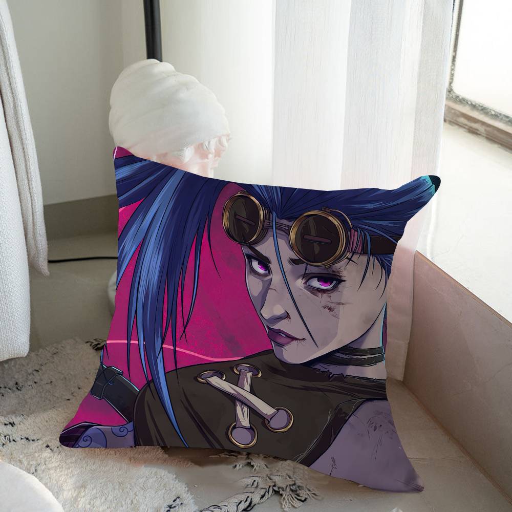 Cartoon Animation J-Jinx Cushion Cover Inches Farmhouse Decor Home Throw Pillow Covers For Couch Decorations