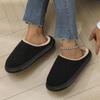 Indoor - Cotton Slippers with Back - Warm House Slippers for Fall and Winter