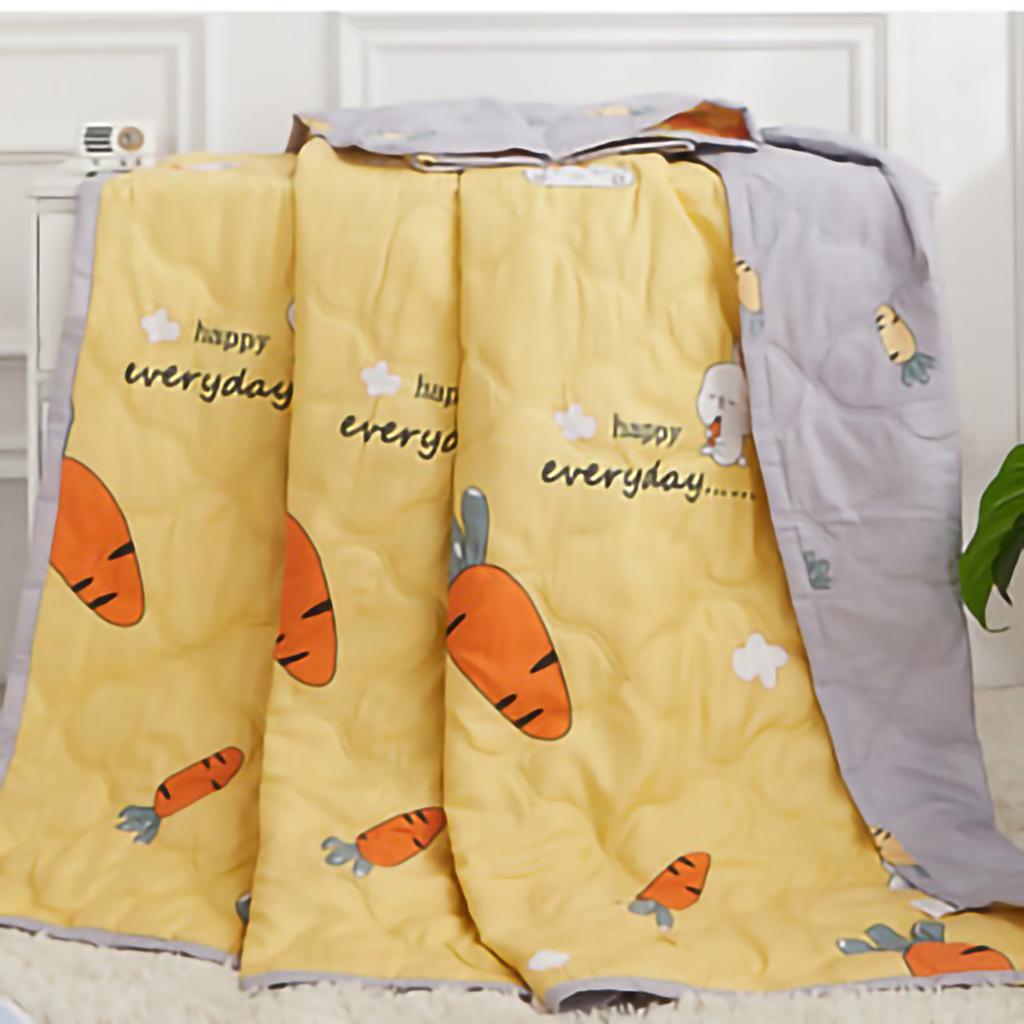 Summer Air Conditioner Quilt Machine Washable Soft Breathable Portable Air Conditioner Blanket Summer Comforter