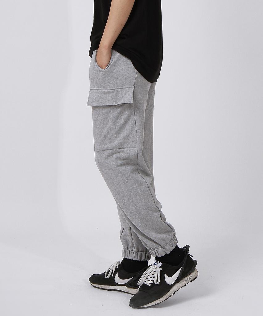 Deoseutoli Sweat Cargo Jogger Pants (Grey)