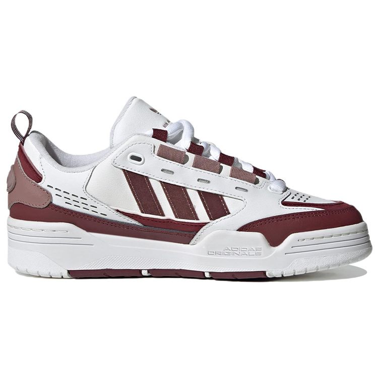Adidas Originals Adi2000 Leather Casual Slip-Resistant Durable Low-Top Skate Shoes Women Sneakers White Brown Red HQ8653