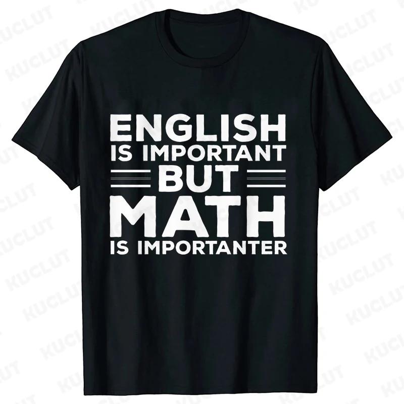 I Love Math Formula Men's T-shirts Street Wear Clothes Short Sleeve Funny Design Y2k Tops Sportwear Casual Vintage Classic Tees