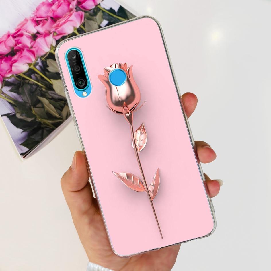 For Huawei P30 Lite Case MAR-LX1M MAR-L21A MAR-LX1A Cute Astronaut Cover Clear Silicone Bumper For Huawei P30 Pro Lite P 30 Capa