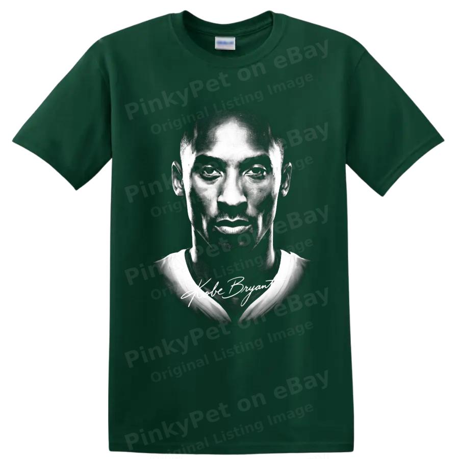 Kobe Bryant Basketball Portrait T Shirt Black White Graphic Fan Tribute Art Tee