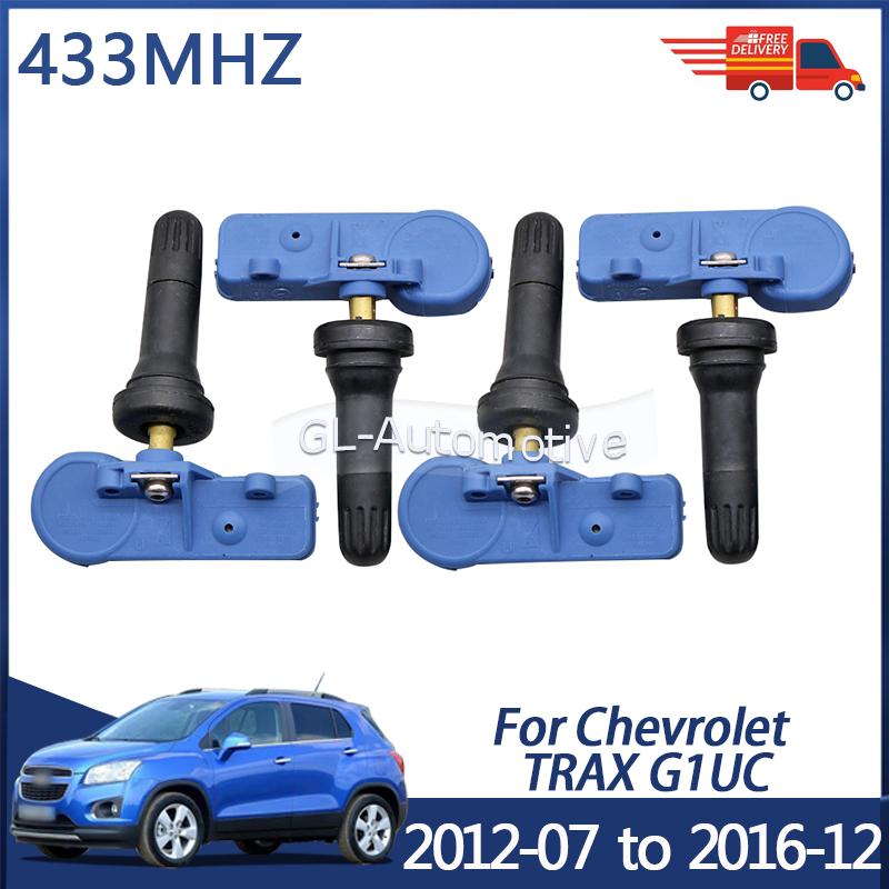 4PCS 433MHZ TPMS Sensor Tire Pressure Sensor For Chevrolet TRAX 2012-07 to 2016-12 13581561 20922901 22853740 For Chevrolet TRAX