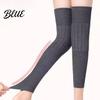 Thermal Knee Braces 1 Pair Knit Leg Warmers for Elderly Women Soft Stretchy Winter Thick Sleeves Anti-slip Long Boot Socks Cold Weather Breathable