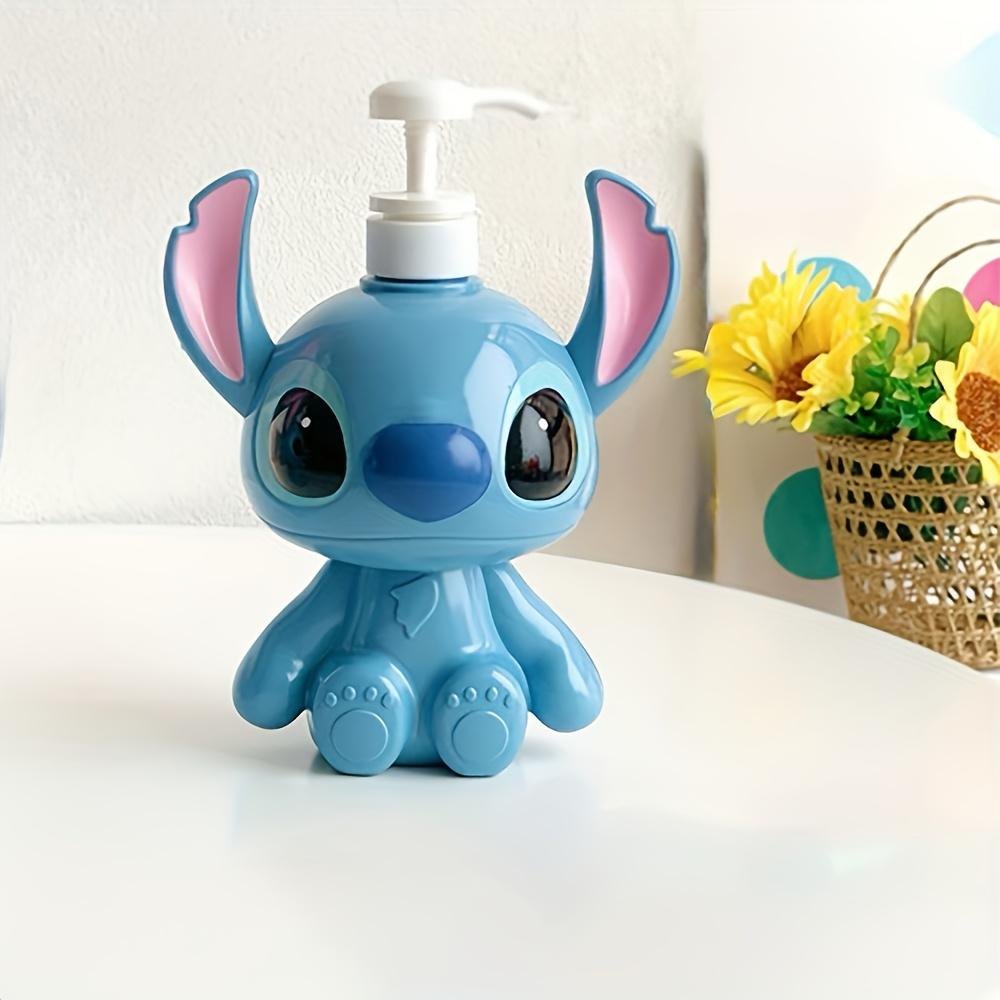 Disney Stitch Pressflasche Leere Flasche Badeflasche Einzigartiges Design Badezimmer Küche Schreibtisch Spender Serie, Geeignet für Badezimmer- und Küchen Dekoration 750ML blue