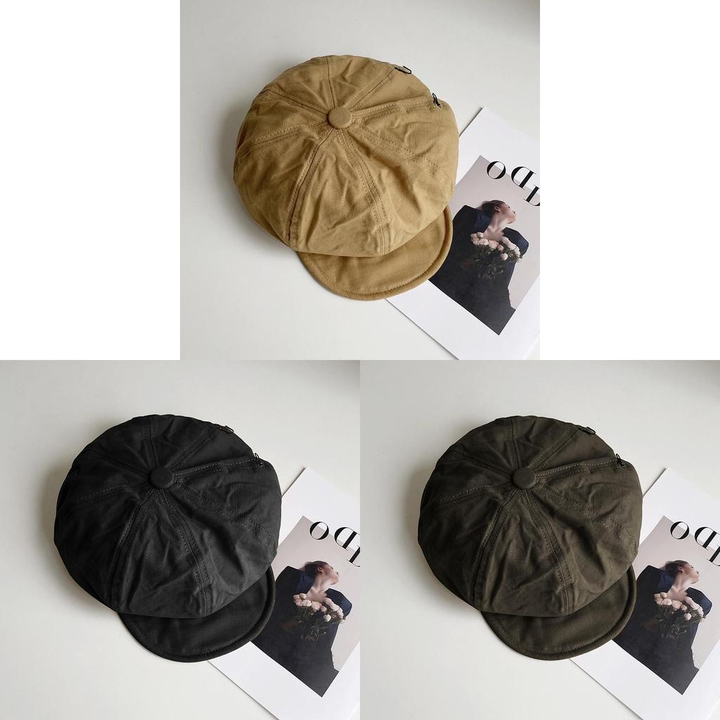 Retro Cotton Octagonal Hat With Wide Brim For Casual And Stylish Women