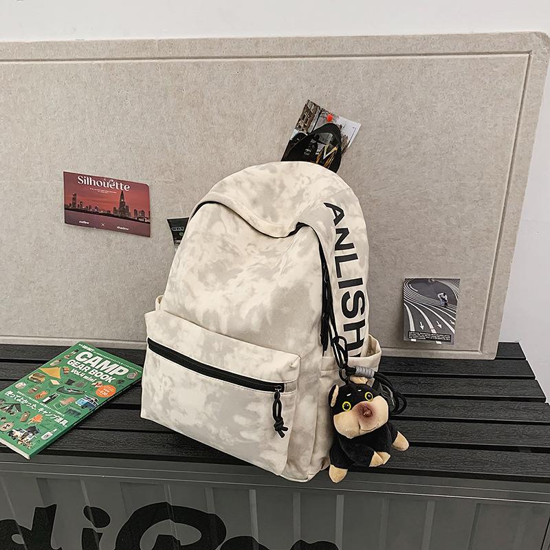 School Bag for Male High School Students, Simple and Versatile, Large-capacity Backpack, Lightweight Female College Students, Outdoor Travel Backpack
