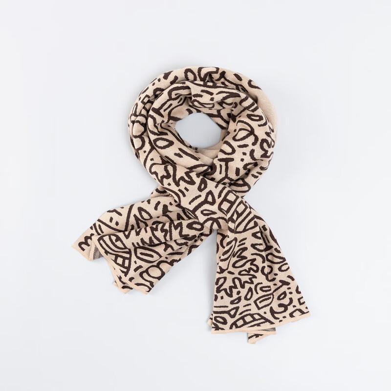 Navigare Cartoon Sailboat Jacquard Warm Scarf