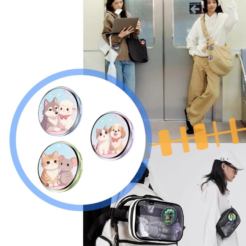 Customizable Electronic Badges Touch Control Animes Themed Backpacks Pin Decorative Accessories for Commuting Travel and School