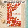 Birds Theme Soft Beach Towel Personalized Custom Name Text Towel Portable for Beach Pool Travel
