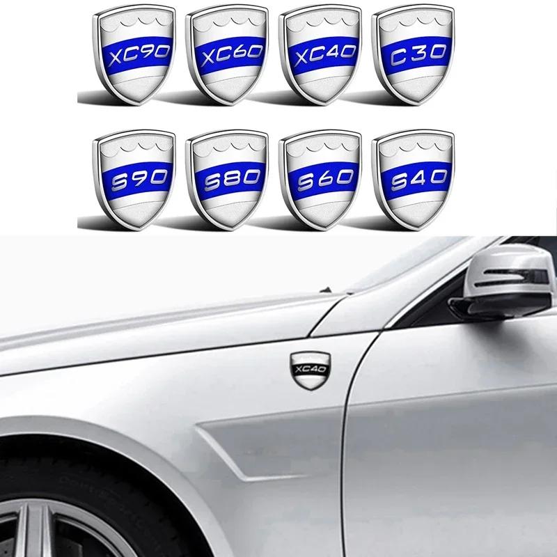 Kovový Letter Car Zadní kufr Znak Samolepka Decal Pro Volvo C30 S40 S60 S60L S80 S80L S90 V40 V60 V90 XC40 XC60 XC90 Znak