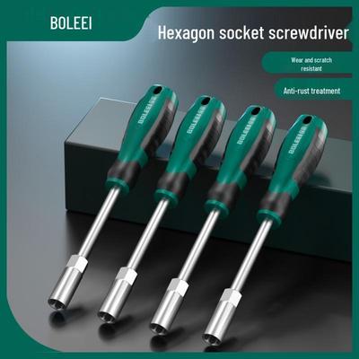 Sechskant-Schraubendreher-Set: 5,5 mm, 7 mm, 8 mm, 10 mm, 13 mm, 14 mm, mit verlängertem M4/M5-Schlüssel.