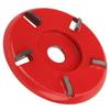 5 Teeth Arc Shaped Wood Cutting Disc Woodworking Angle Grinder Carving Polishing Tool(Red )