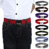 Gift Pants Strap Solid Color Boys Girls Alloy Buckle Waistband Kids Canvas Belt Adjustable