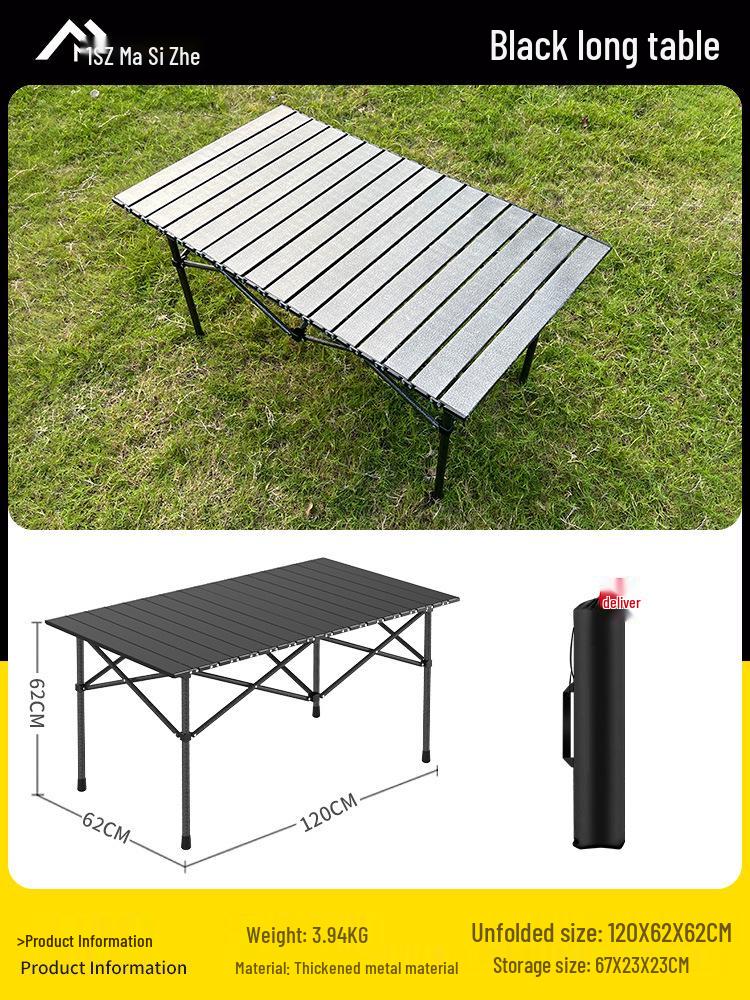 Portable Folding Picnic Table & Chair Set for Camping & Barbecue